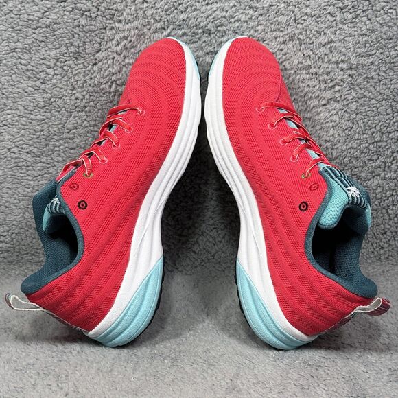 Enda Lapatet Mens Size 10.5 Running Shoes Sneakers Crimson Red White - Picture 6 of 9